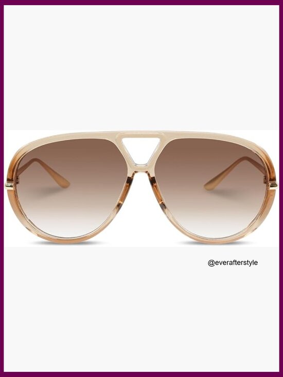 Oversized Aviator Sunglasses, Polarized UV Protection, Metal Frame ZEN Oversized Aviator Super Dark Sunglasses – ShadyVEU main image 4